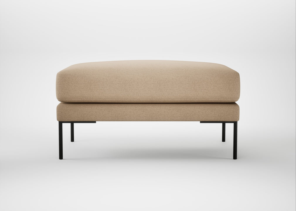 Torrington Ottoman Capelo Linen-Cotton Bamboo