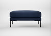 Torrington Ottoman Capelo Linen-Cotton Inkspot