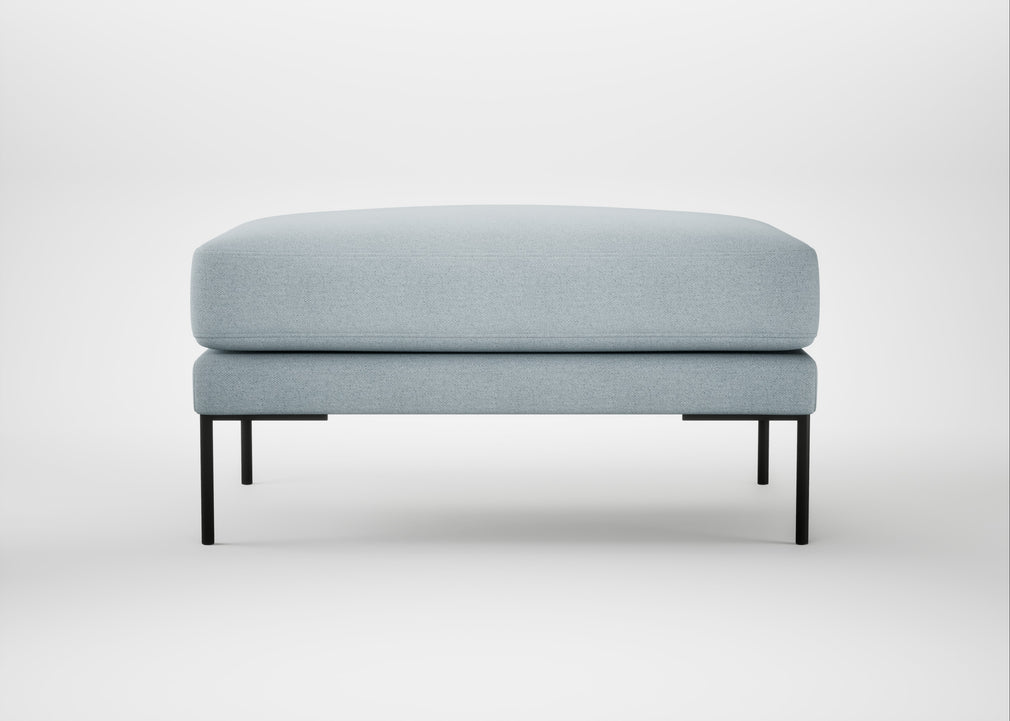 Torrington Ottoman Capelo Linen-Cotton Sea Shanty