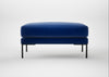 Torrington Ottoman Smart Luxe Velvet Azure