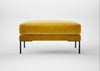 Torrington Ottoman Smart Luxe Velvet Canary