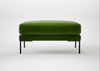 Torrington Ottoman Smart Luxe Velvet Grass