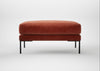 Torrington Ottoman Smart Luxe Velvet Tawny