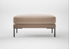Torrington Ottoman Smart Velvet Pebble