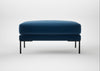 Torrington Ottoman Smart Velvet Petrol