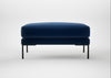 Torrington Ottoman Cotton Velvet Midnight