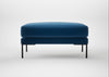 Torrington Ottoman Cotton Velvet Petrol