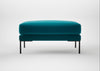 Torrington Ottoman Cotton Velvet Teal