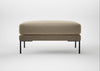 Torrington Ottoman Boucle Velvet Rocky