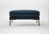 Torrington Ottoman Boucle Velvet Space