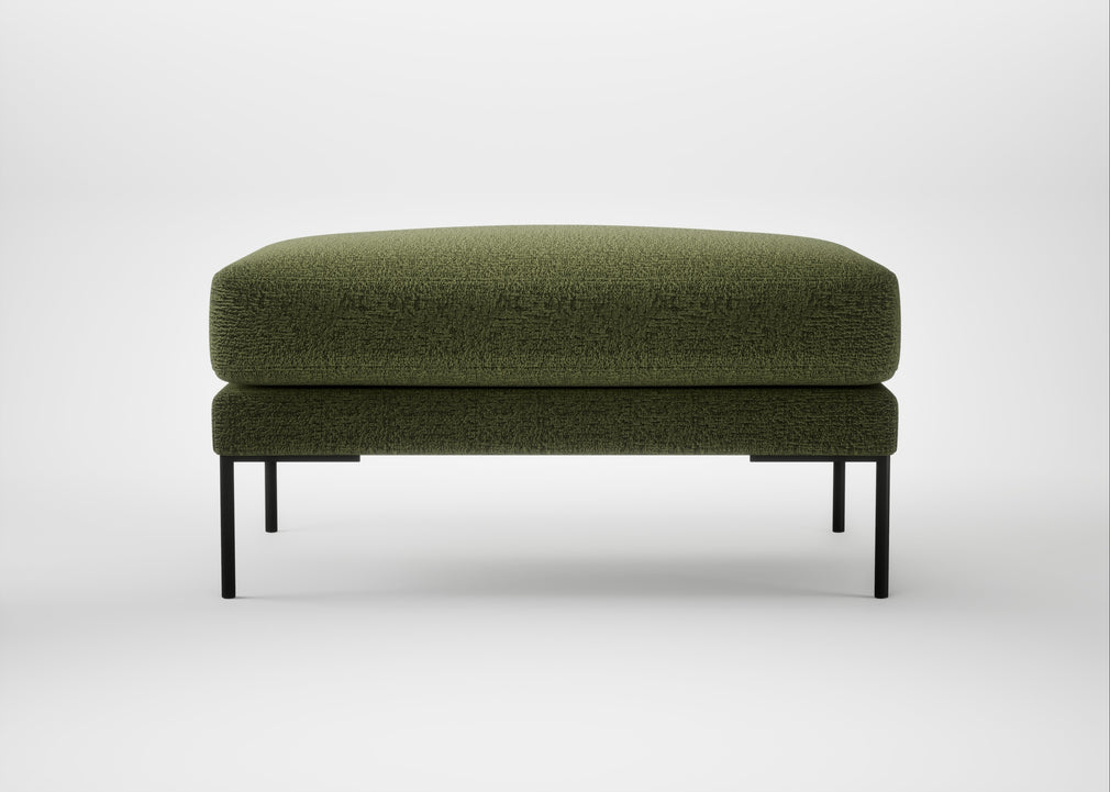 Torrington Ottoman Boucle Velvet Wilder