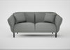 Alto 2 Seater Sofa Boucle Steel