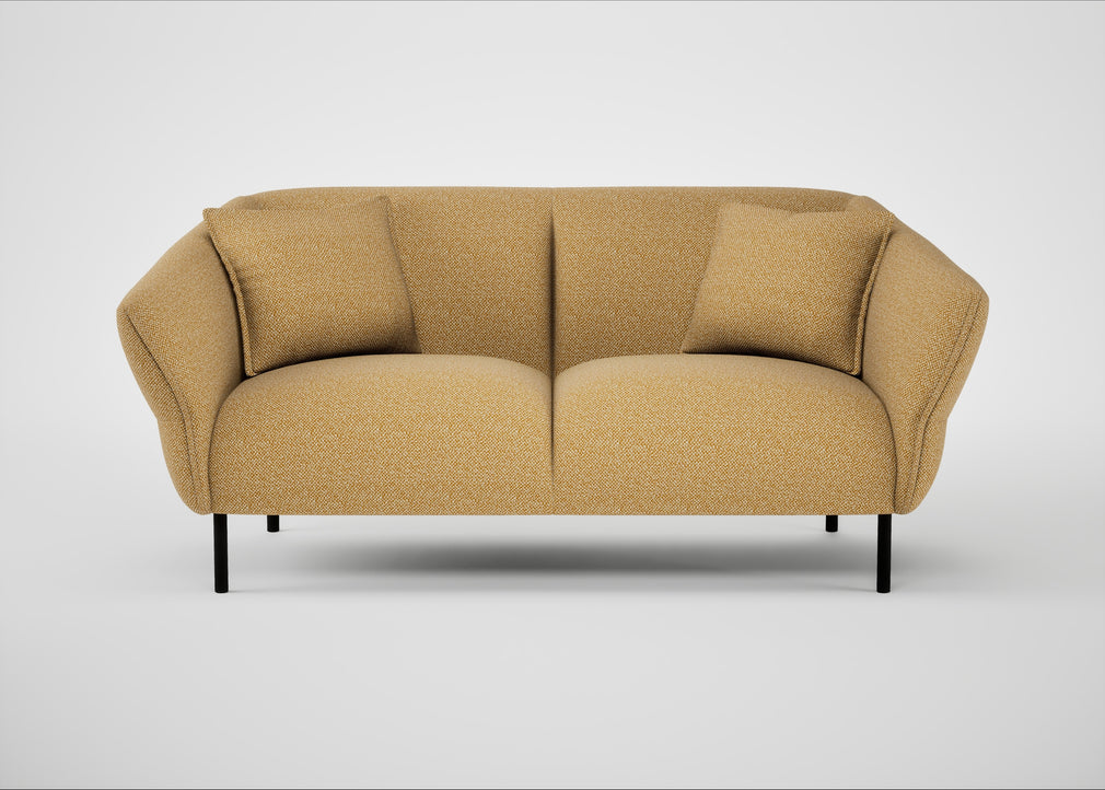 Alto 2 Seater Sofa Boucle Tweed Citrine
