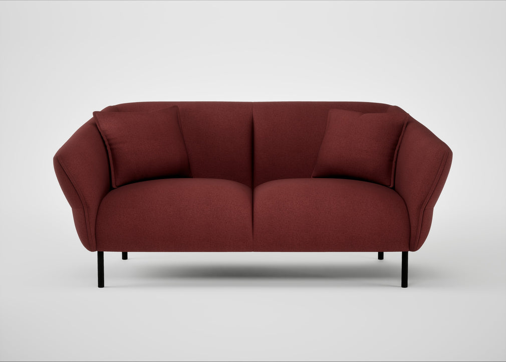 Alto 2 Seater Sofa Capelo Linen-Cotton Etruscan Red