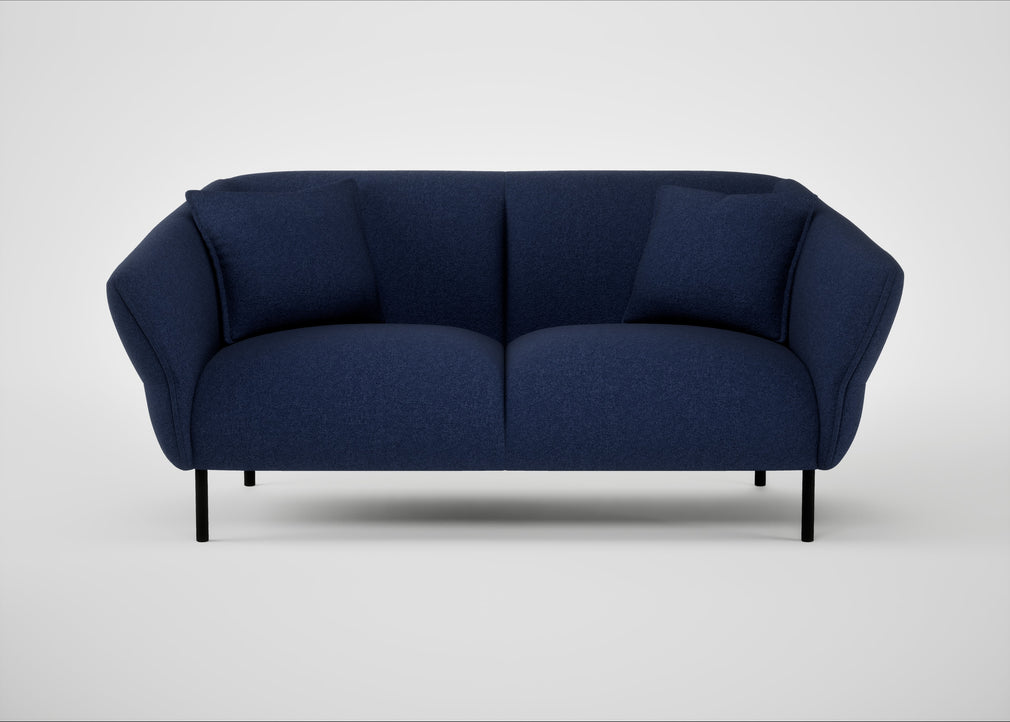 Alto 2 Seater Sofa Melton Wool New Navy