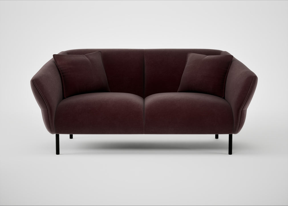 Alto 2 Seater Sofa Smart Luxe Velvet Acorn