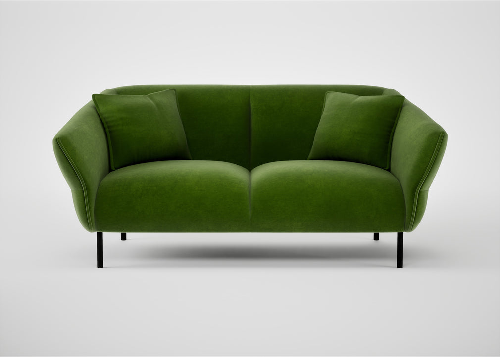 Alto 2 Seater Sofa Smart Luxe Velvet Grass