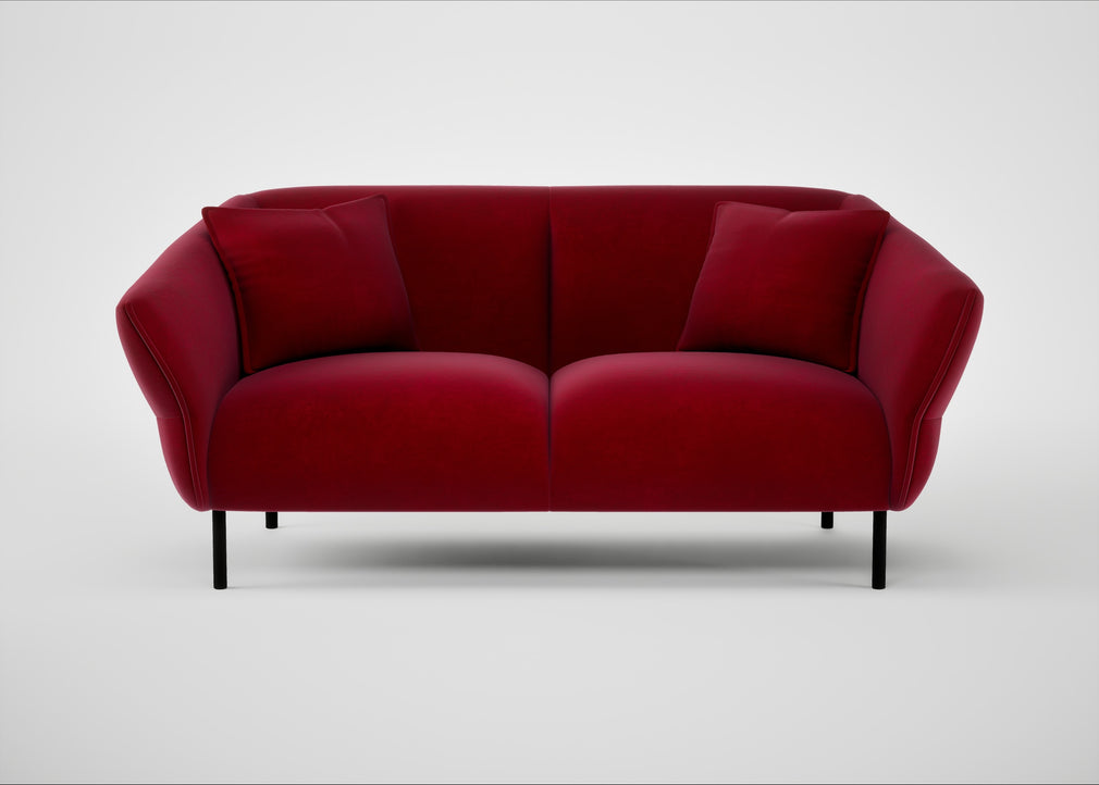 Alto 2 Seater Sofa Smart Luxe Velvet Mulberry