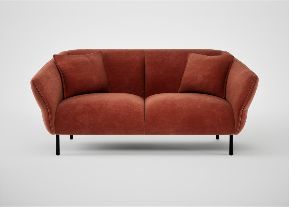Alto 2 Seater Sofa Smart Luxe Velvet Tawny