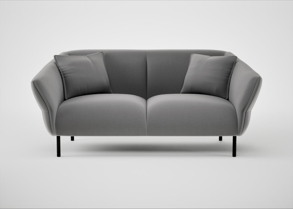 Alto 2 Seater Sofa Smart Velvet Mercury