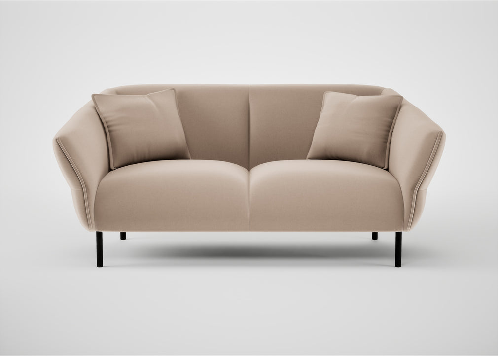 Alto 2 Seater Sofa Smart Velvet Pebble