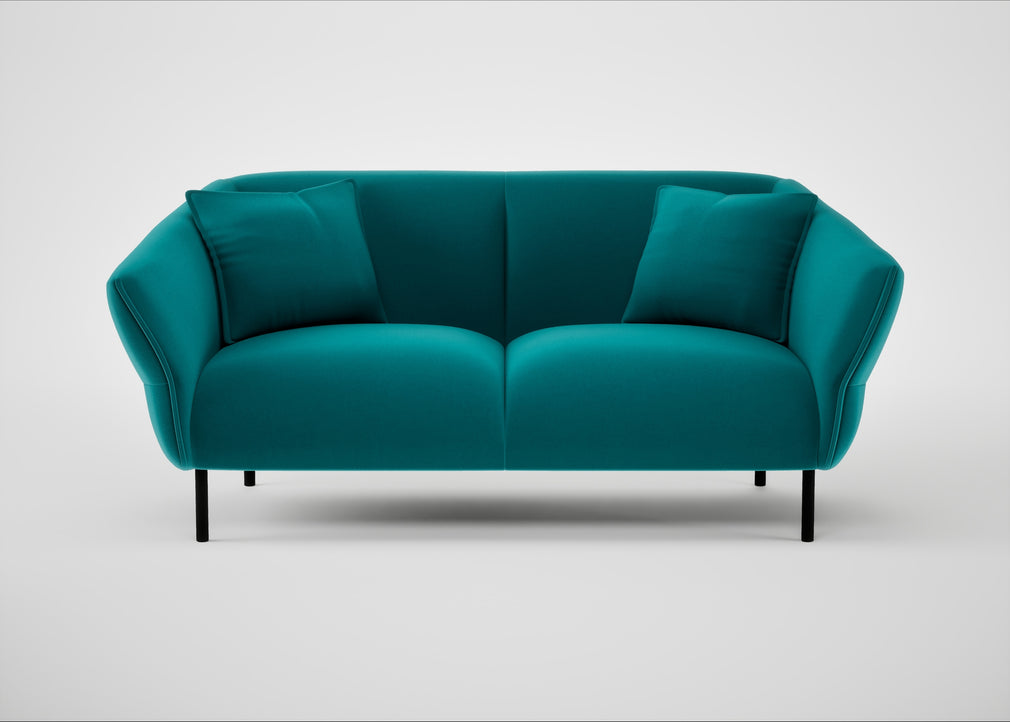 Alto 2 Seater Sofa Smart Velvet Petrol