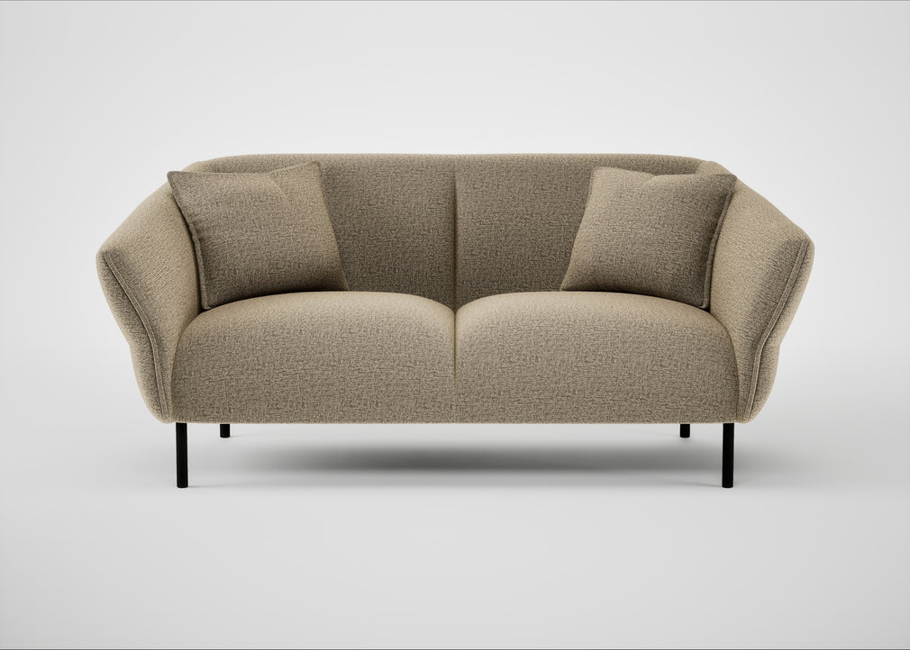 Alto 2 Seater Sofa Boucle Velvet Rocky
