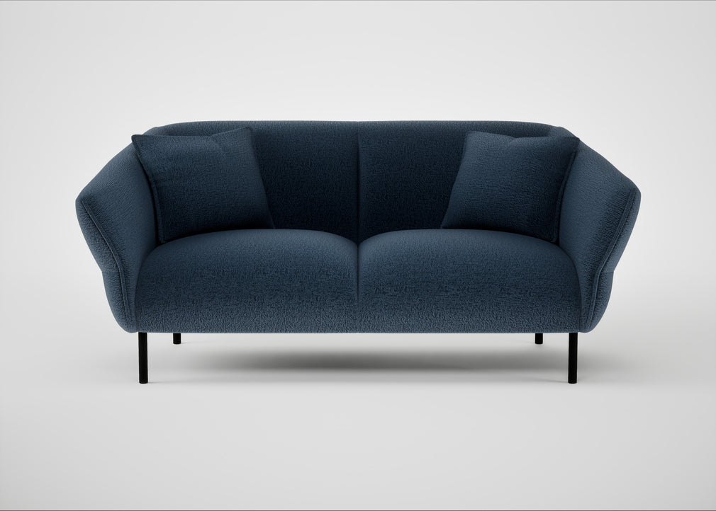 Alto 2 Seater Sofa Boucle Velvet Space