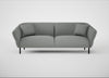Alto 4 Seater Sofa Boucle Steel