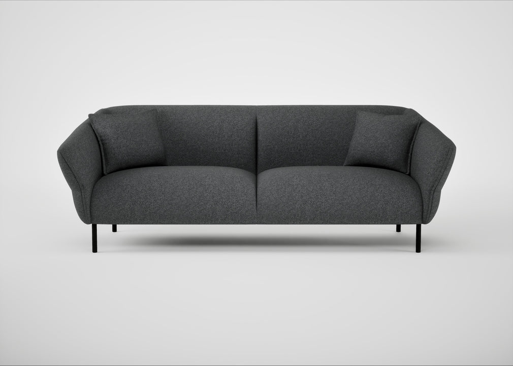 Alto 4 Seater Sofa Melton Wool Granite