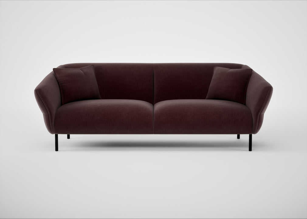 Alto 4 Seater Sofa Smart Luxe Velvet Acorn