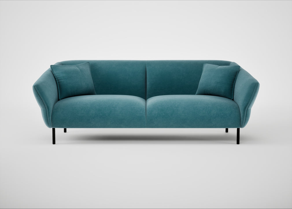 Alto 4 Seater Sofa Smart Luxe Velvet Airforce Blue