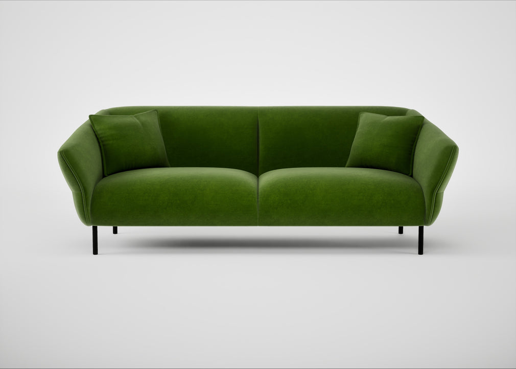 Alto 4 Seater Sofa Smart Luxe Velvet Grass