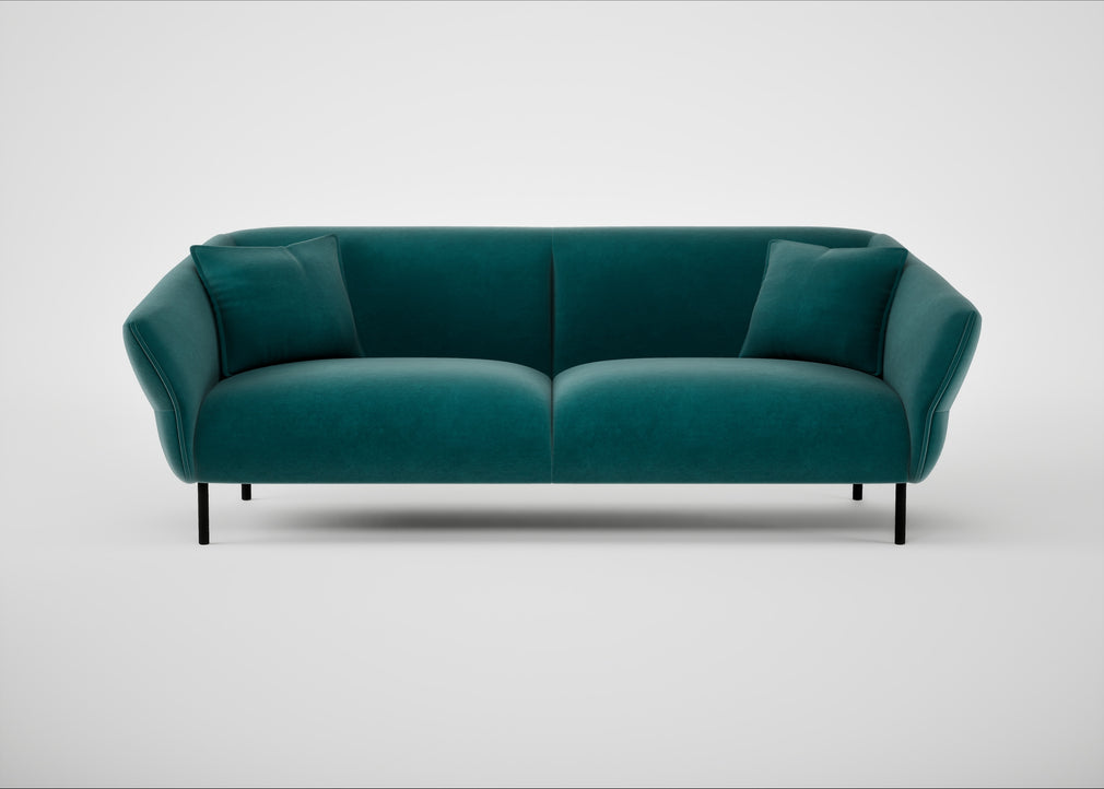 Alto 4 Seater Sofa Smart Luxe Velvet Ocean Green