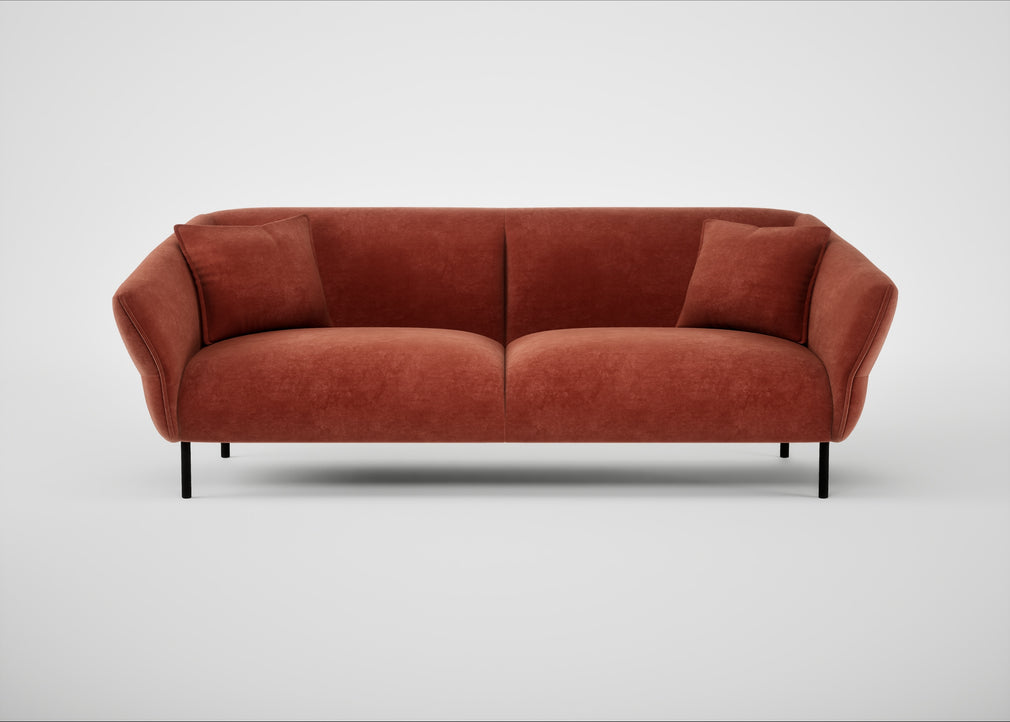 Alto 4 Seater Sofa Smart Luxe Velvet Tawny
