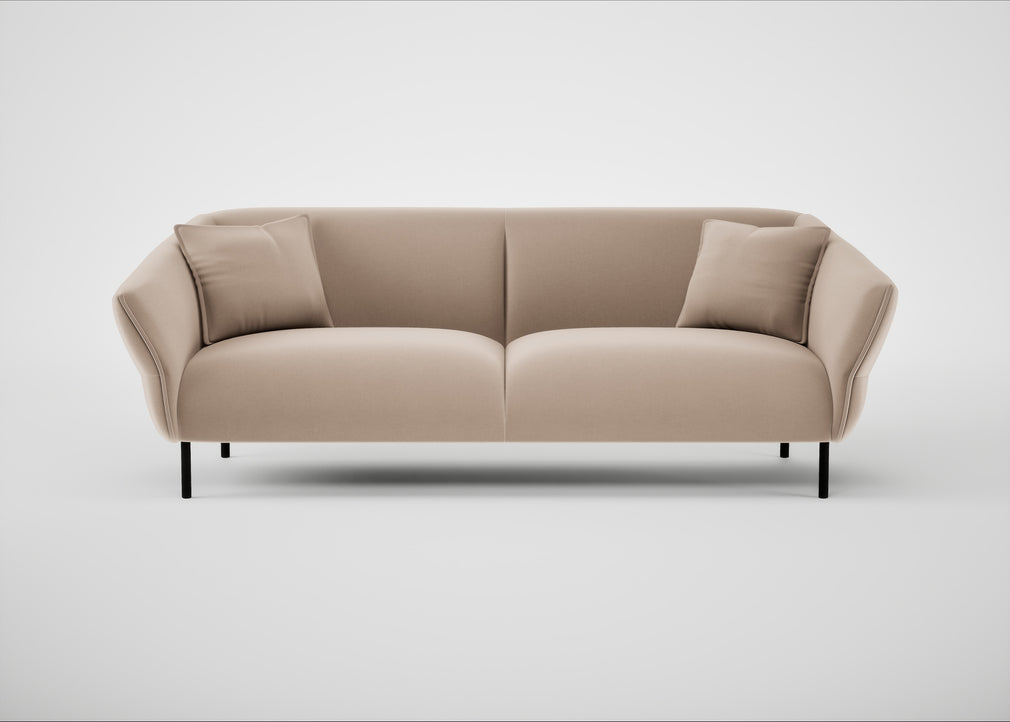 Alto 4 Seater Sofa Smart Velvet Pebble