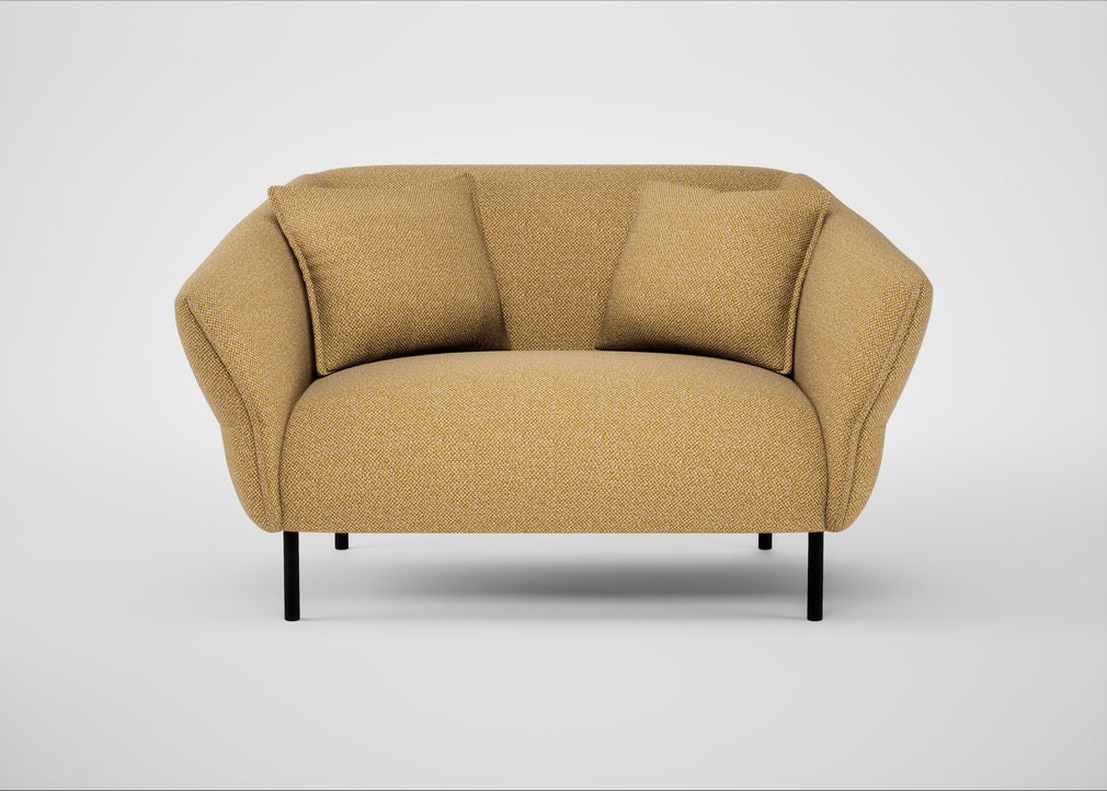 Alto Loveseat Boucle Tweed Citrine