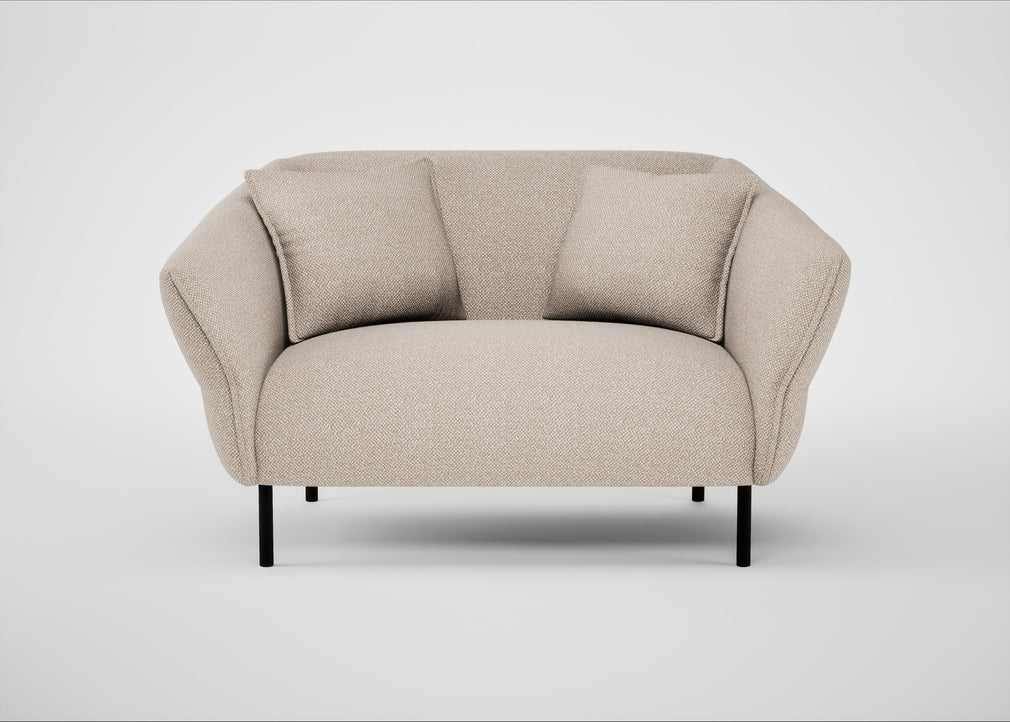 Alto Loveseat Boucle Tweed Pearl