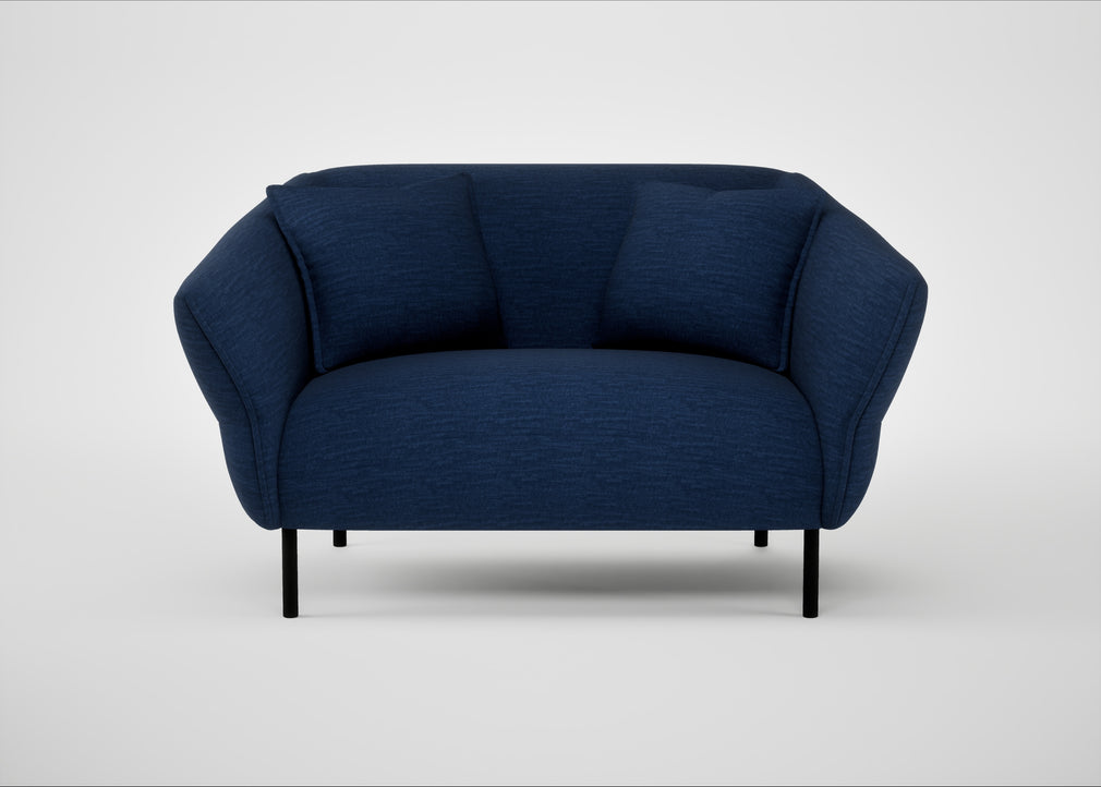 Alto Loveseat Broad Weave Lagoon