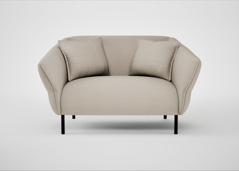 Alto Loveseat Broad Weave Putty