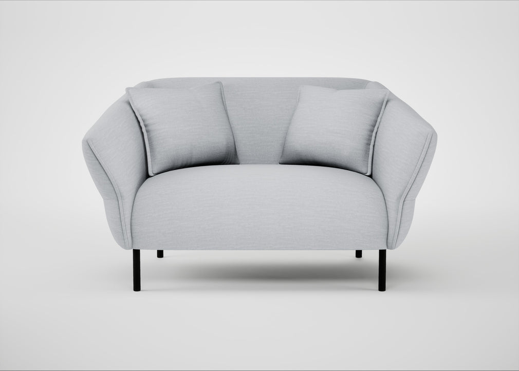 Alto Loveseat Broad Weave Tin