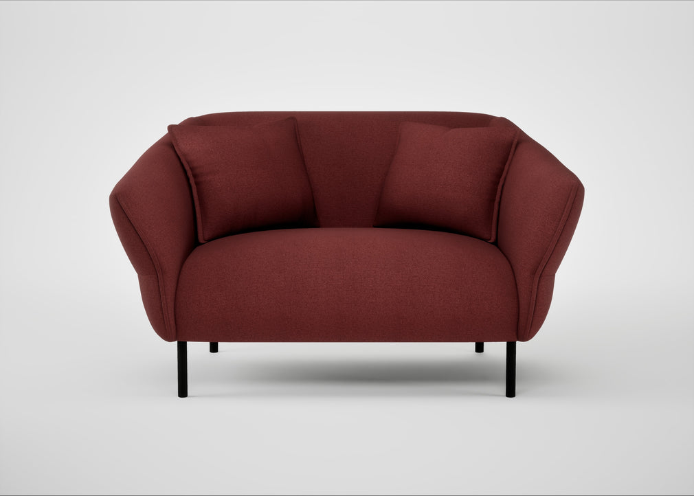 Alto Loveseat Capelo Linen-Cotton Etruscan Red