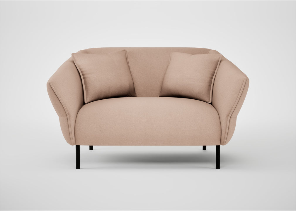 Alto Loveseat Capelo Linen-Cotton Rosedale