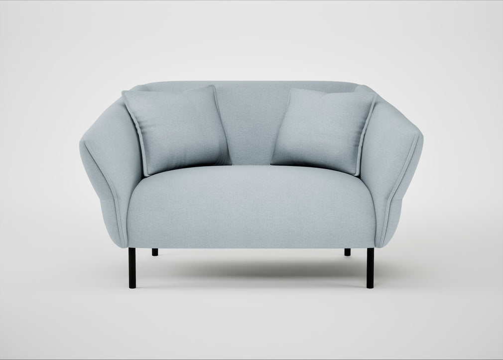 Alto Loveseat Capelo Linen-Cotton Sea Shanty