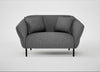Alto Loveseat Melton Wool Shale