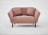 Alto Loveseat Smart Luxe Velvet Dusky Pink