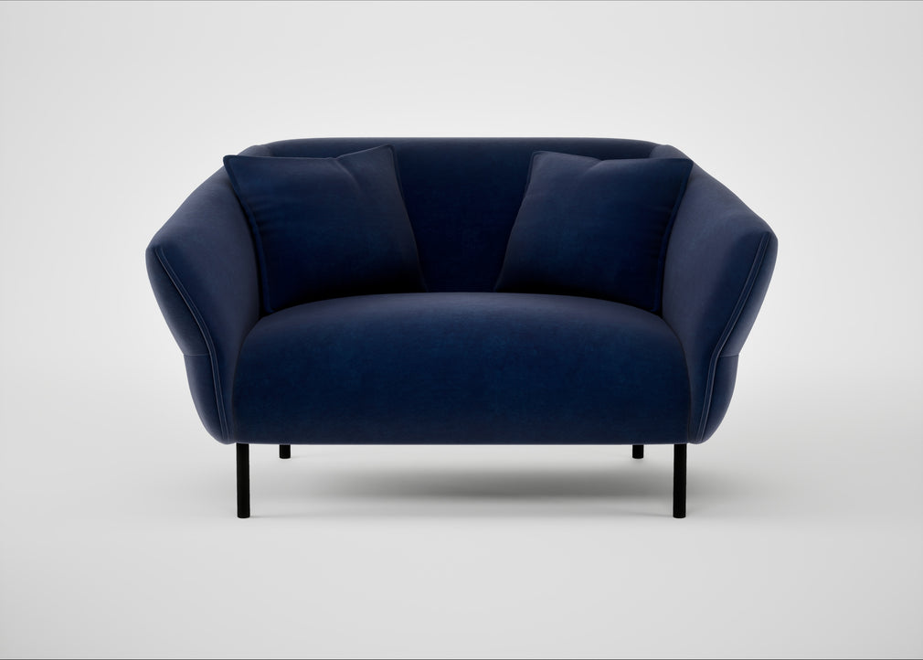 Alto Loveseat Smart Luxe Velvet Midnight