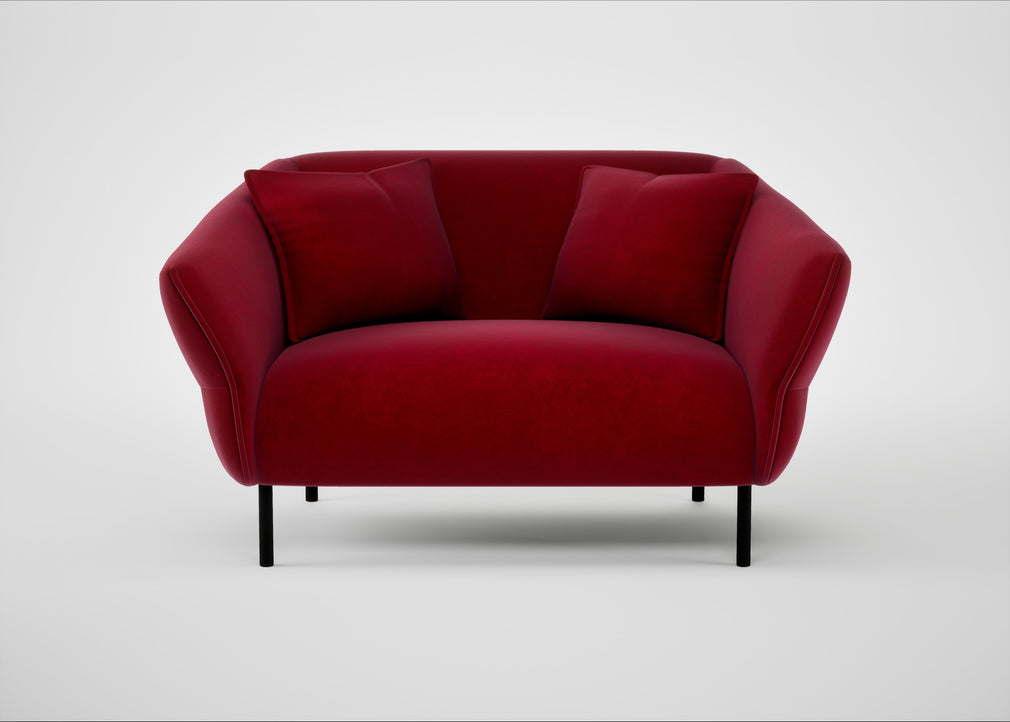 Alto Loveseat Smart Luxe Velvet Mulberry