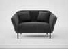 Alto Loveseat Smart Luxe Velvet Nickel
