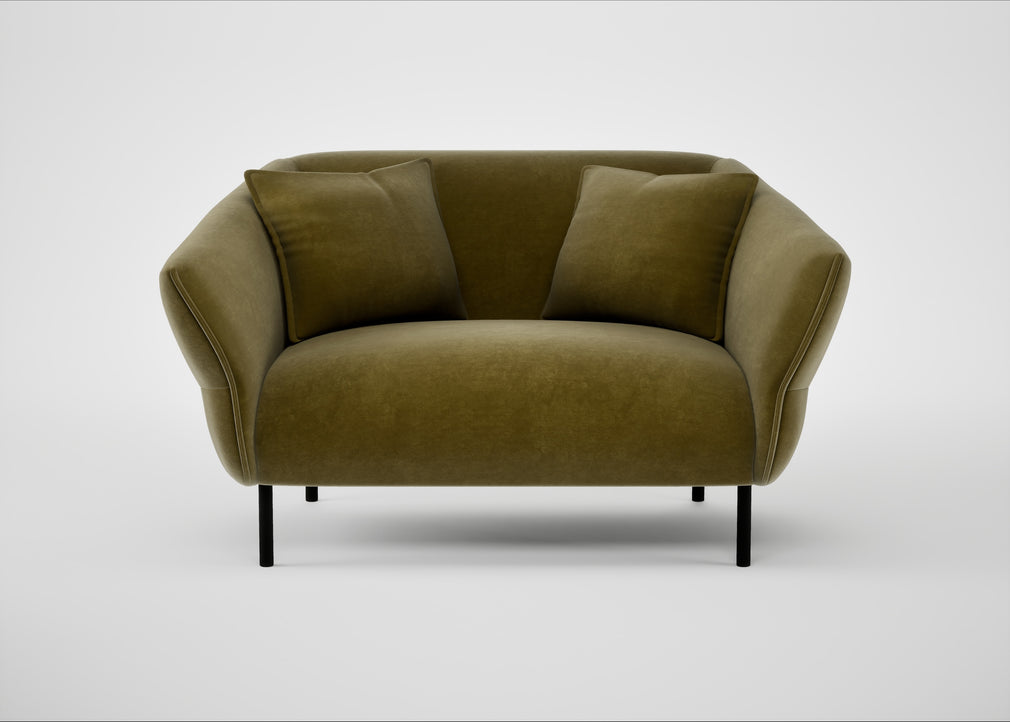 Alto Loveseat Smart Luxe Velvet Peridot